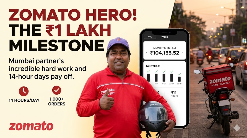 Earn lakh per month in zomato