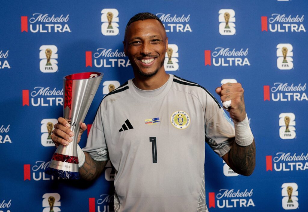 Curacao goalkeeper Eloy Room