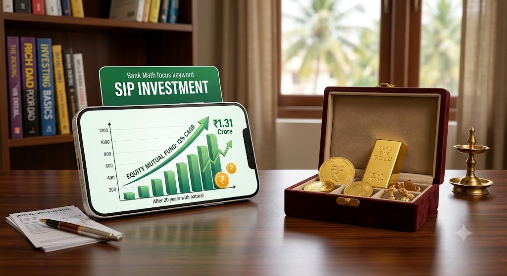 Sip investment vs Gold